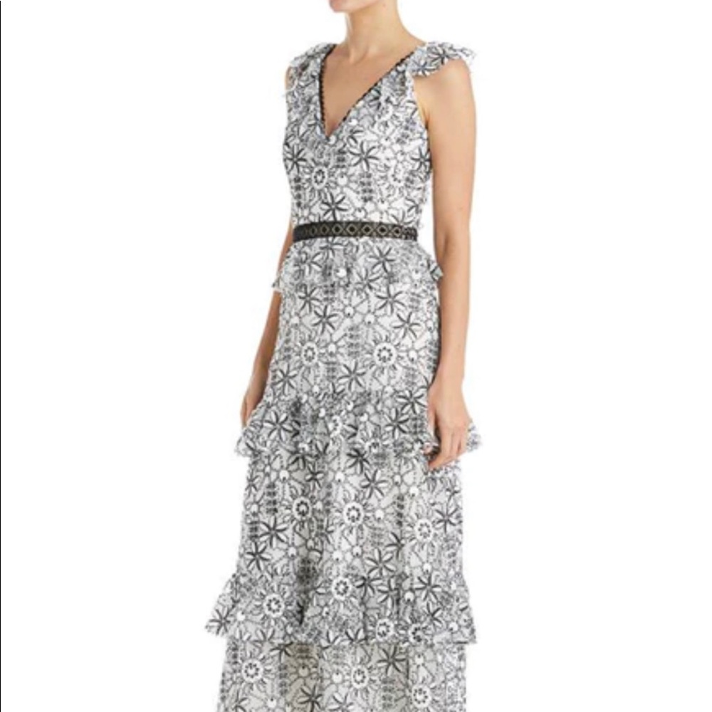 COLETTE RUFFLE GOWN BY ML MONIQUE LHUILLIER NWT
